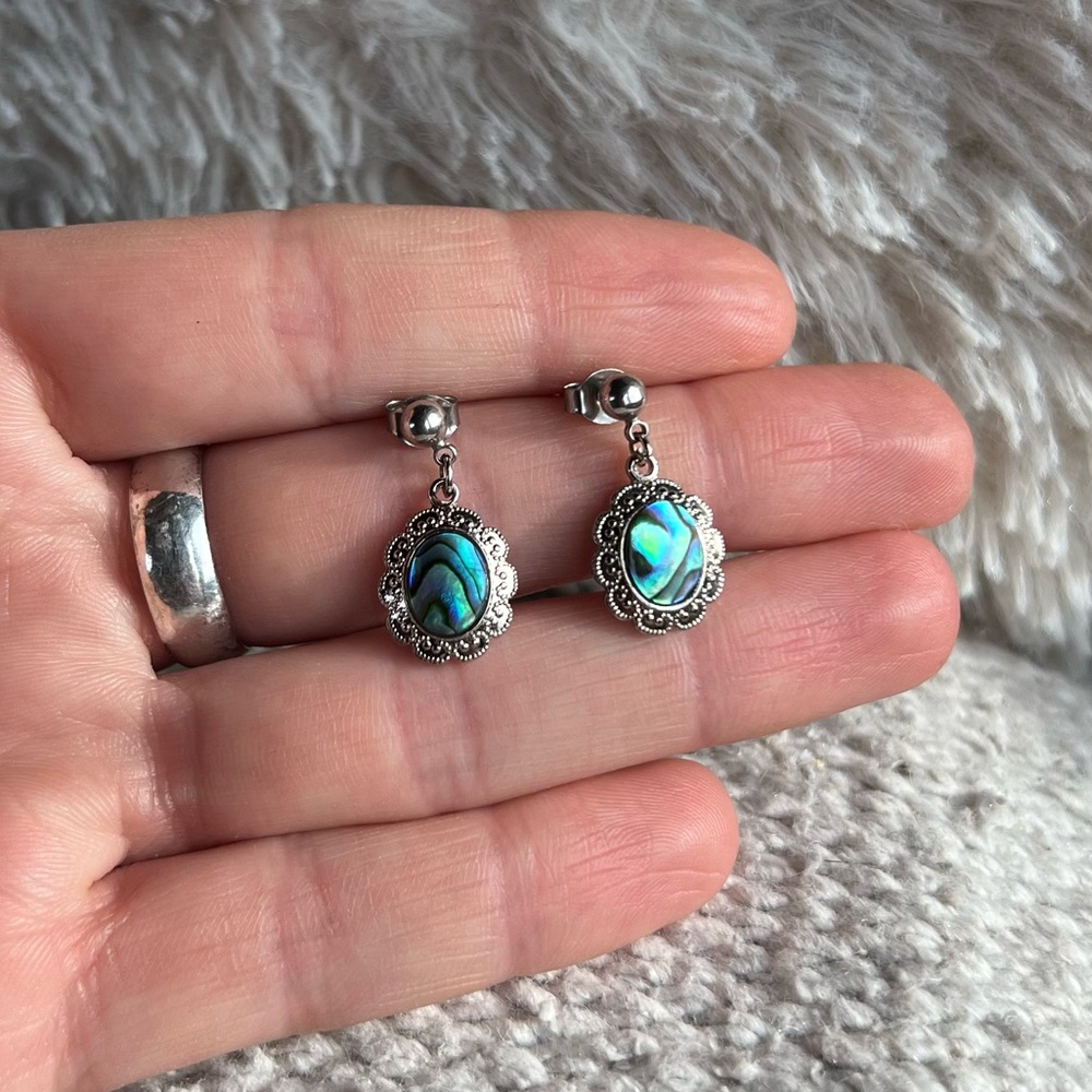 Abalone Earrings - Picture 4 of 4